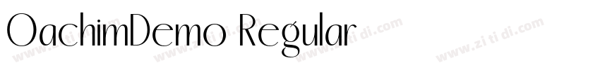 OachimDemo Regular字体转换